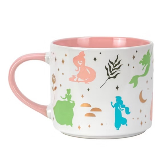 Disney Zak Designs 15 fl oz Stoneware Modern Princess Mug Pink - Picture 2 of 6